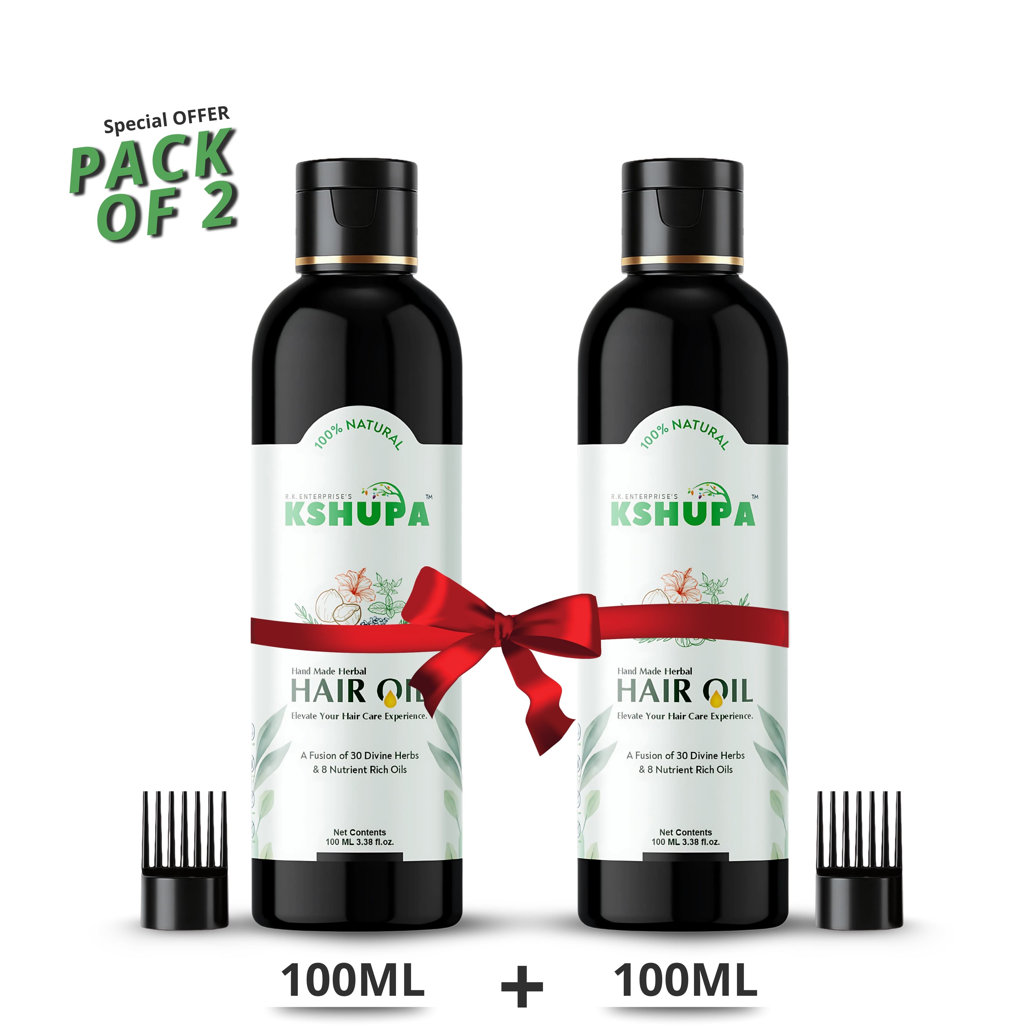 100ml PACK OF 2 KSHUPA HERBAL HAIR OIL