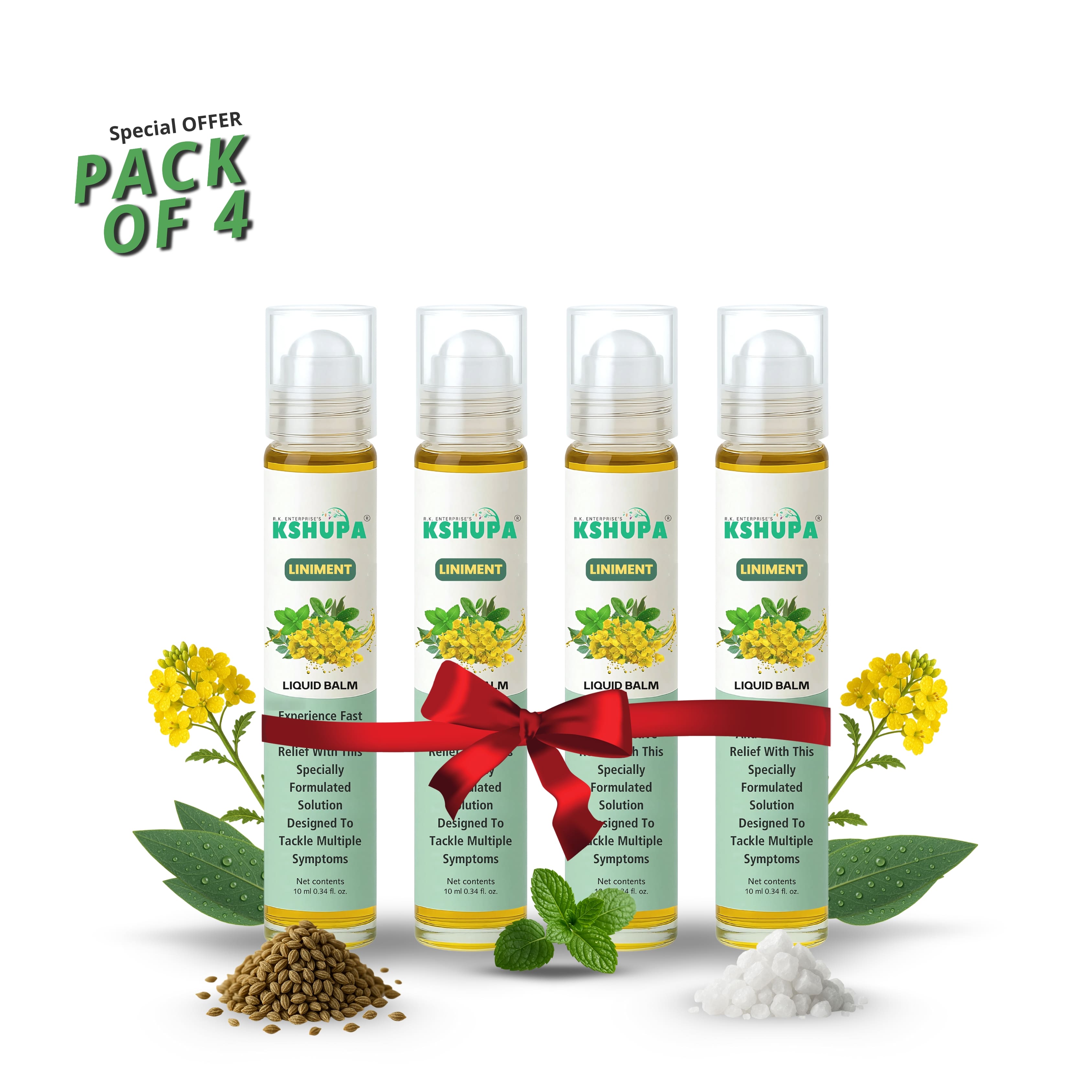 PACK OF 4 LIQUID BALM