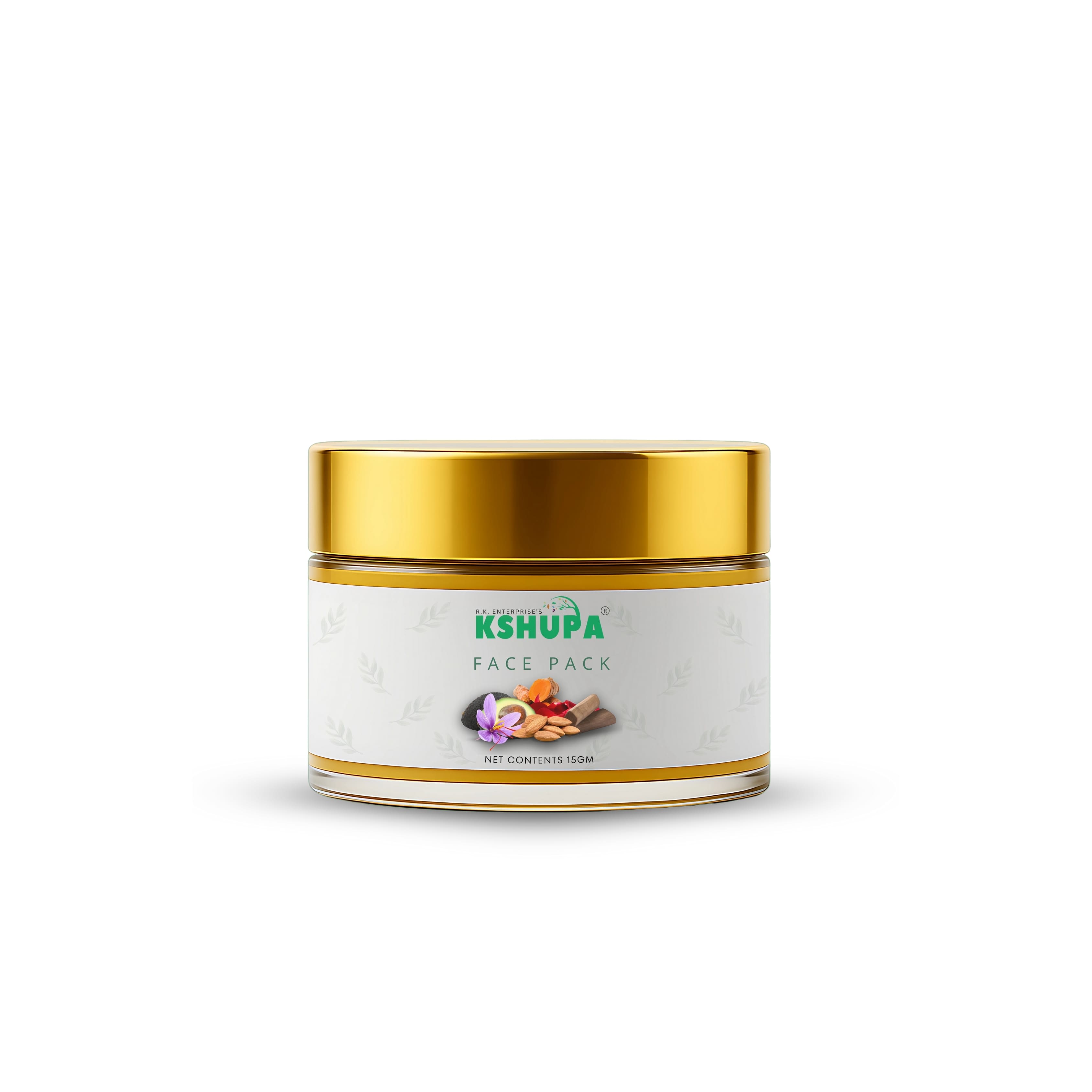 Face Pack ∣ Multani Mitti, Turmeric & Saffron for Pimple Control, Oil-Balance & Glow | 15 GM
