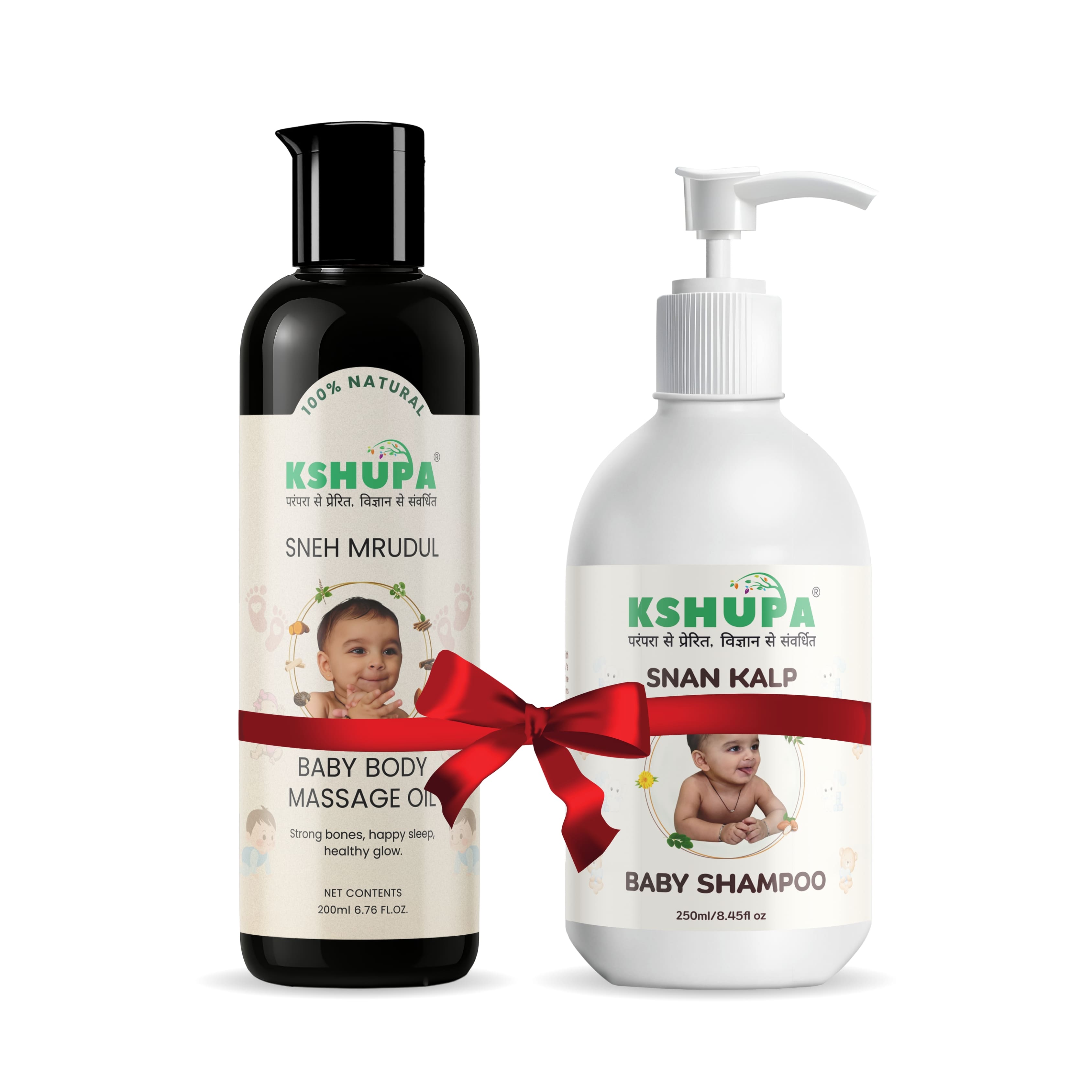 Sneh Mrudul Baby Massage Oil (200ML) & Snan Kalp  Baby Shampoo (250ML)Combo